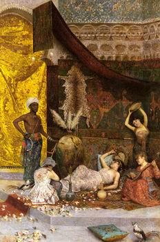 Arab or Arabic people and life. Orientalism oil paintings  504, unknow artist